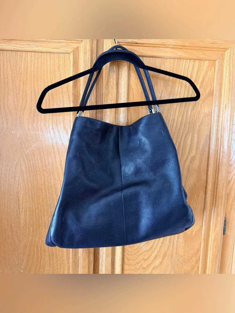 Coach Madison Phoebe pebbled leather shoulder bag in black